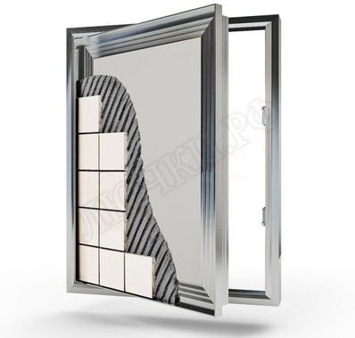 Люк-дверь под плитку Техно Противопожарный 850*1100, 1 створка Люк-дверь под плитку Техно Противопожарный 850*1100, 1 створка