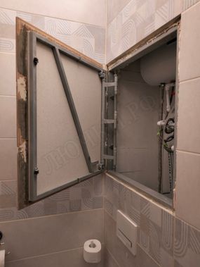 Люк под плитку Нажимной Железяка 1000*400 Люк под плитку Нажимной Железяка 1000*400