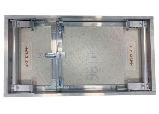 Люк под плитку Нажимной Секрет-Лайт 2 створки 1100*500 Люк под плитку Нажимной Секрет-Лайт 2 створки 1100*500