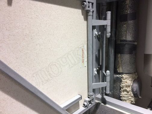 Люк под плитку Нажимной Железяка 1000*400 Люк под плитку Нажимной Железяка 1000*400