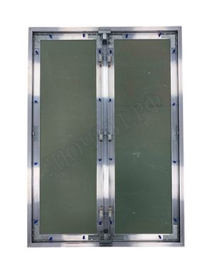 Люк под покраску Хаммер Гиппократ для установки в потолок, 2 створки, съёмная перегородка 950*1450 Люк под покраску Хаммер Гиппократ для установки в потолок, 2 створки, съёмная перегородка 950*1450