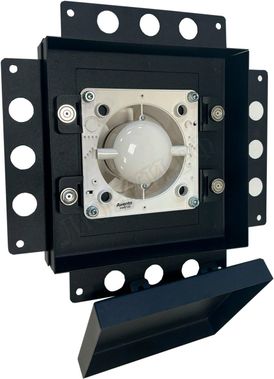 Металлическая решетка встраиваемая под плитку черная 200*200 Металлическая решетка встраиваемая под плитку черная 200*200