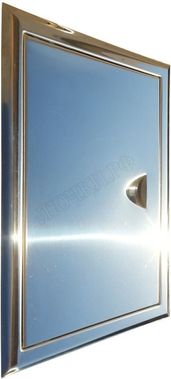 Люк сантехнический из нержавеющей стали с ручкой глянцевый 200*300 Люк сантехнический из нержавеющей стали с ручкой глянцевый 200*300