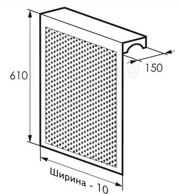 Радиаторный экран С перфорацией Цветок Радиаторный экран С перфорацией Цветок
