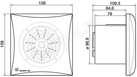 Вентилятор SILENT-100 CMZ Вентилятор SILENT-100 CMZ