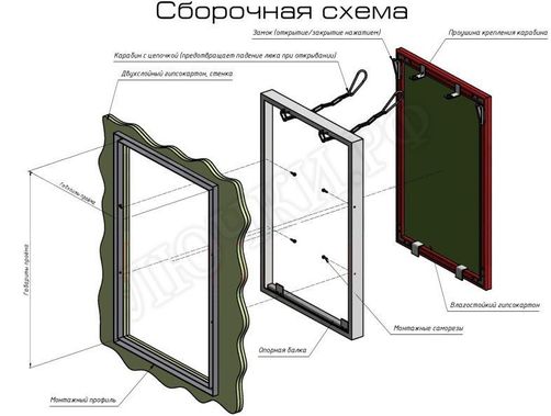 Люк под плитку Т-34 600*500 Люк под плитку Т-34 600*500