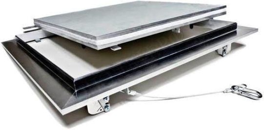 Люк под покраску Ультра для установки в потолок, 2 створки, съёмная перегородка 1200*450 (посадочный размер 1206*456) Люк под покраску Ультра для установки в потолок, 2 створки, съёмная перегородка 1200*450 (посадочный размер 1206*456)