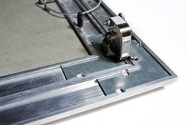 Люк под покраску Ультра для установки в потолок, 2 створки, съёмная перегородка 1200*450 (посадочный размер 1206*456) Люк под покраску Ультра для установки в потолок, 2 створки, съёмная перегородка 1200*450 (посадочный размер 1206*456)