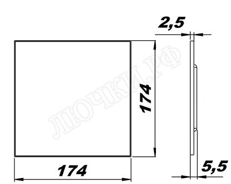 Вытяжной вентилятор airRoxy S, голубой, 01-166 Вытяжной вентилятор airRoxy S, голубой, 01-166