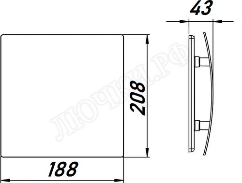 Вытяжной вентилятор Awenta System+, Silent, 125, KWS125H, PECB125P, Чёрный глянцевый, пластик Вытяжной вентилятор Awenta System+, Silent, 125, KWS125H, PECB125P, Чёрный глянцевый, пластик