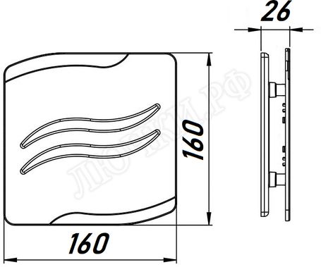 Вытяжной вентилятор Awenta System+, Turbo, 100, KWT100CTR, PSS100, Серебро (сатин), пластик Вытяжной вентилятор Awenta System+, Turbo, 100, KWT100CTR, PSS100, Серебро (сатин), пластик