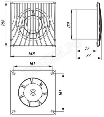 Вентилятор Awenta WA Series, WA150T Вентилятор Awenta WA Series, WA150T
