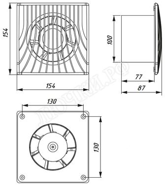 Вентилятор Awenta WA Series, WA100H Вентилятор Awenta WA Series, WA100H